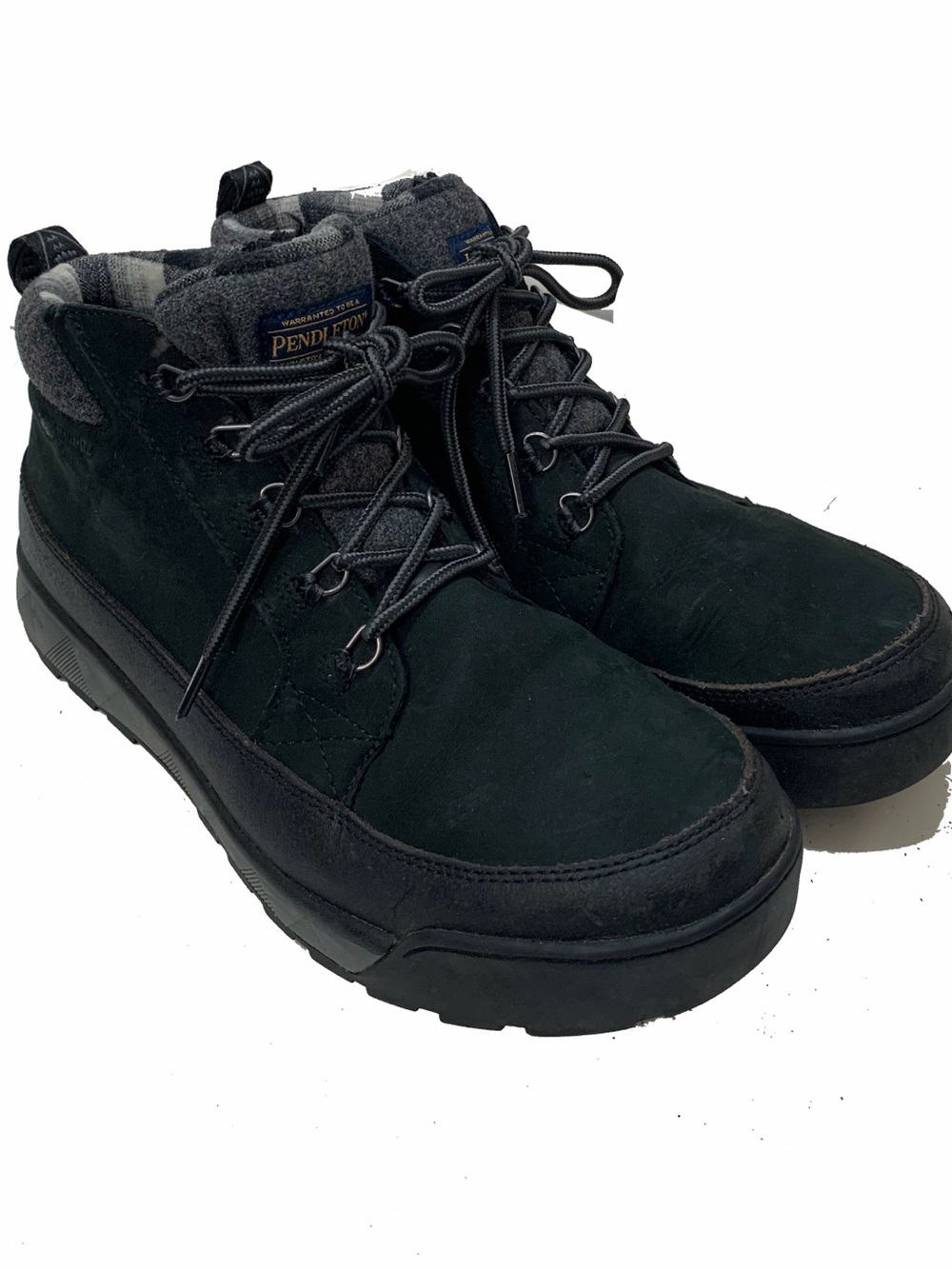 Pendleton Men's Black Suede lace up Boots